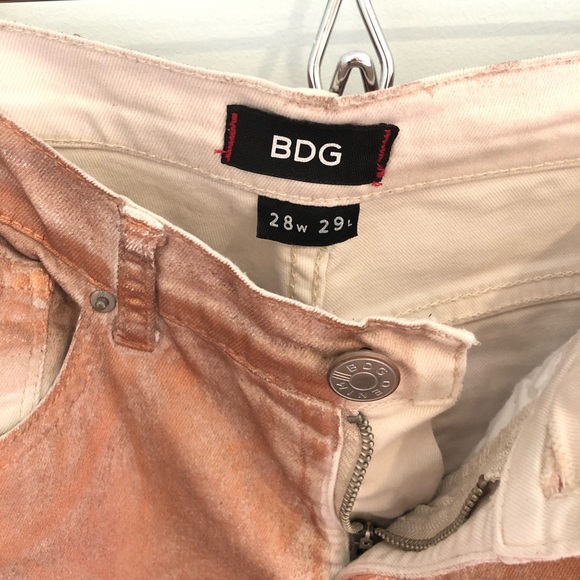 Discounted shipping! BDG copper metallic foil ankle jeans - Picture 6 of 9